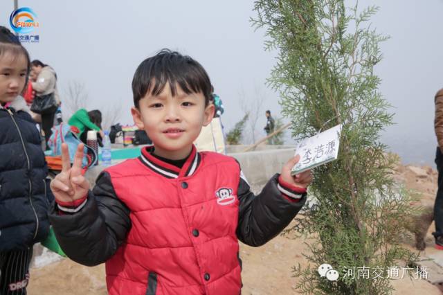 耶!你看,這是我種下的小樹苗! 耶!你看,這是我種下的小樹苗!