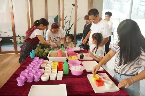 多肉植物手工DIY——到場參與活動的嘉賓親手為家人制作愛的信物 多肉植物手工DIY——到場參與活動的嘉賓親手為家人制作愛的信物