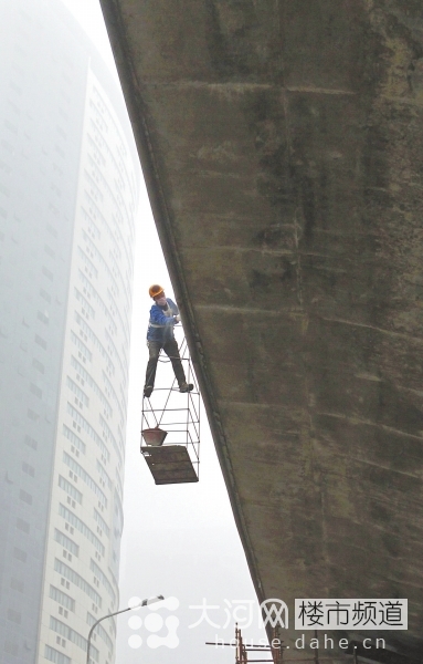 鄭州農業路高架南陽路以東段澆筑完畢 年底前貫通
