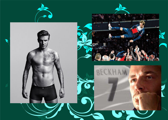 在小貝的最后一戰(zhàn)中，有女球迷含淚打出“再踢一年”的橫幅。也有人認(rèn)為，貝克漢姆的“超級(jí)完美偶像”形象更像是好萊塢打造出來的，退役也像是一場(chǎng)秀。