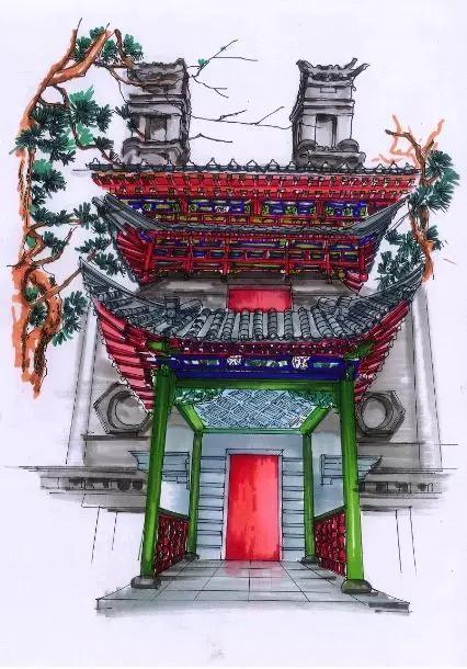 明艷的紅、生機(jī)的綠、深沉的藍(lán)、古樸的灰,足見(jiàn)博雅樓的獨(dú)特韻味。