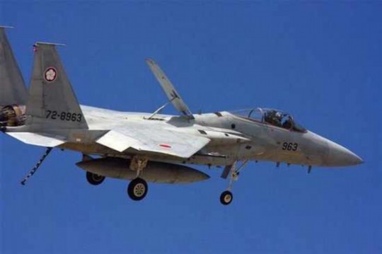 資料圖：日本自衛隊F-15戰斗機。