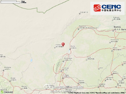 內蒙古阿拉善左旗發生5.8級地震寧夏銀川有震感