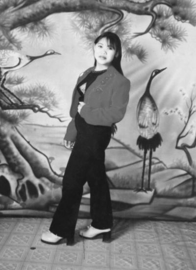 　錢家保存的錢仁鳳年輕時的照片。