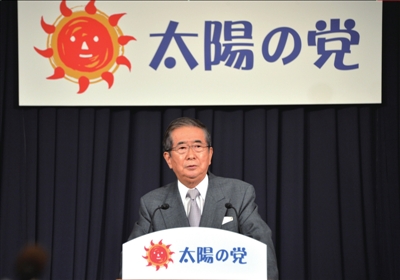 13日，日本東京，石原慎太郎召開新聞發(fā)布會，正式宣布新黨成立。圖/東方IC