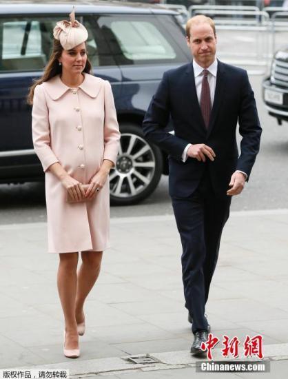 當地時間2015年3月9日，英國倫敦，威斯敏斯特大教堂，英國皇室參加英聯邦紀念儀式。