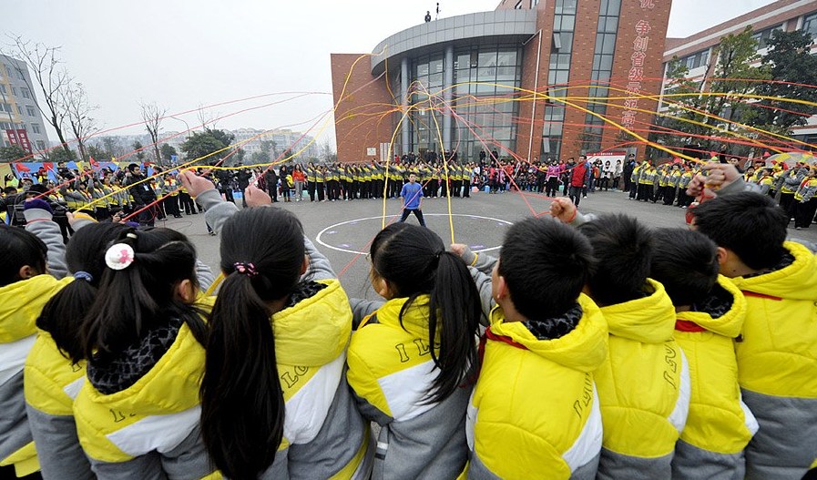 網繩吉尼斯紀錄在四川什邡被打破