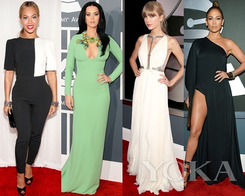 碧昂斯、凱蒂·佩里、泰勒·史薇芙特、珍妮弗·洛佩茲