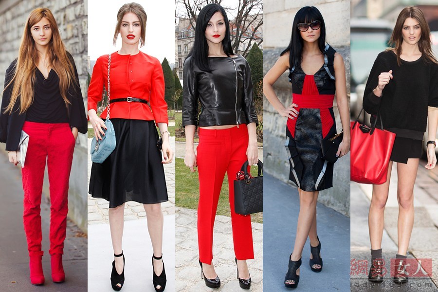 經典紅黑配超洋氣 經典紅黑配超洋氣
