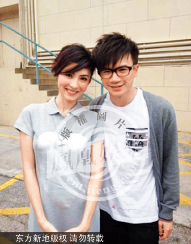 張柏芝與梁釗峰合影 張柏芝與梁釗峰合影