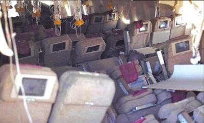 7日，美國舊金山，失事客機內景曝光。圖/CFP
