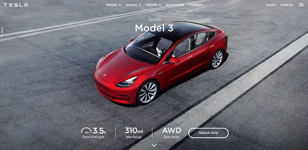 圖片來源:特斯拉官網