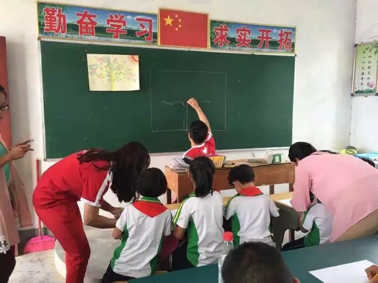 孩子們第一次上美術課 孩子們第一次上美術課