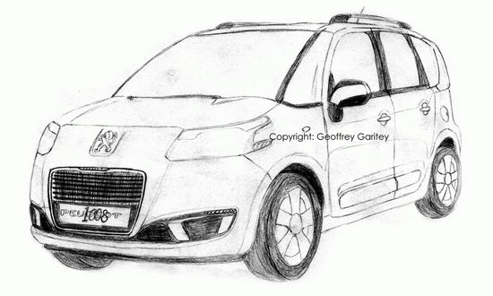 最新曝光的標(biāo)致1008非官方設(shè)計草圖