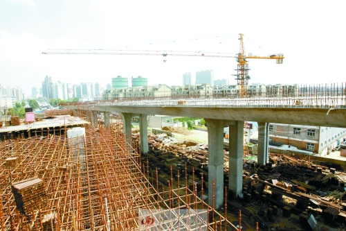 西三環通往隴海高架橋的連接點