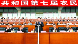 月16日，第七屆全國農民運動會開幕式在南陽市體育場隆重舉行