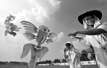 7月30日,第七屆全國農運會首項賽事——風箏比賽在南召縣開賽 7月30日,第七屆全國農運會首項賽事——風箏比賽在南召縣開賽