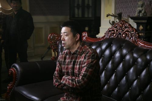 《大河兒女》導演安健接受媒體記者的訪問。