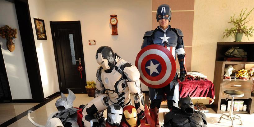 大學生自制“復仇者聯盟”全套服裝 大學生自制“復仇者聯盟”全套服裝