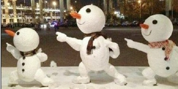 創意十足！日系列卡通雪人走紅