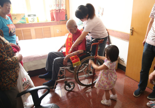 西安抗戰老兵百歲壽誕