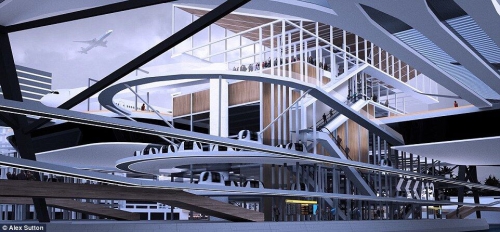 未來機場概念:機場是城市的一部分 未來機場概念:機場是城市的一部分