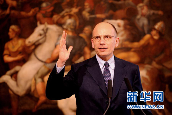  2月13日，意大利政府總理恩里科·萊塔宣布辭職。