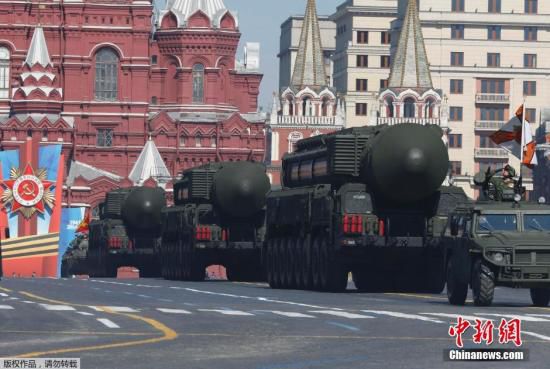 資料圖：2014年5月9日，俄羅斯舉行紀念衛國戰爭勝利69周年的閱兵式，俄羅斯總統普京出席。