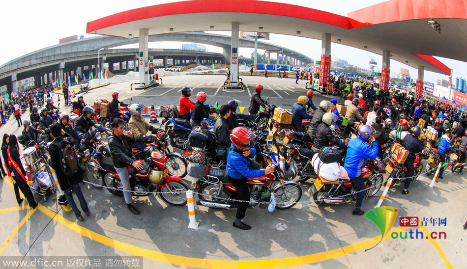 今年廣東、廣西兩省共193座中石化油站將為返鄉車主提供“6+X”免費服務，并將為1萬名“返鄉摩騎”免