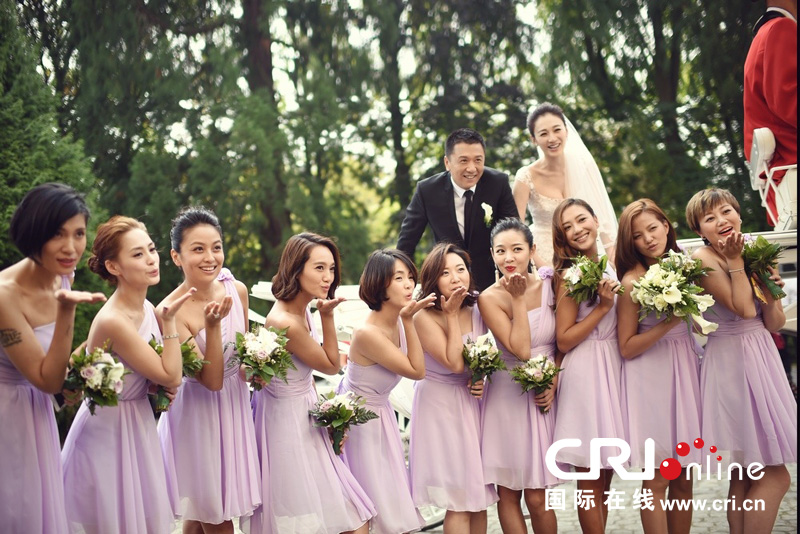 李小冉比利時辦婚禮 朱丹、鐘欣潼、應采兒做伴娘