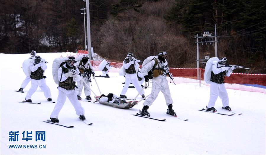 韓美舉行極寒雪地聯合訓練(高清組圖) 韓美舉行極寒雪地聯合訓練(高清組圖)