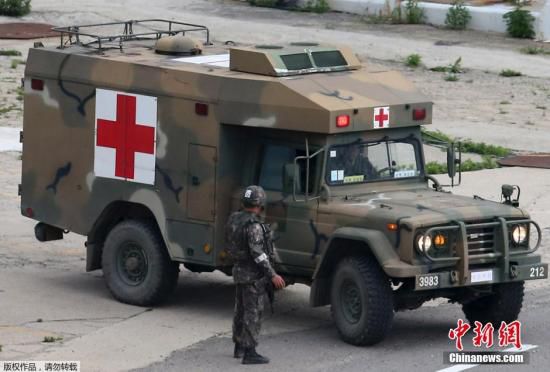 資料圖：當地時間2014年6月23日，韓國江原道哨所槍擊事件肇事士兵林某已被抓獲