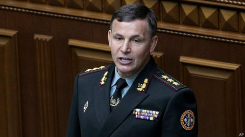 烏克蘭新防長誓奪回克里米亞舉行勝利大游行 烏克蘭新防長誓奪回克里米亞舉行勝利大游行