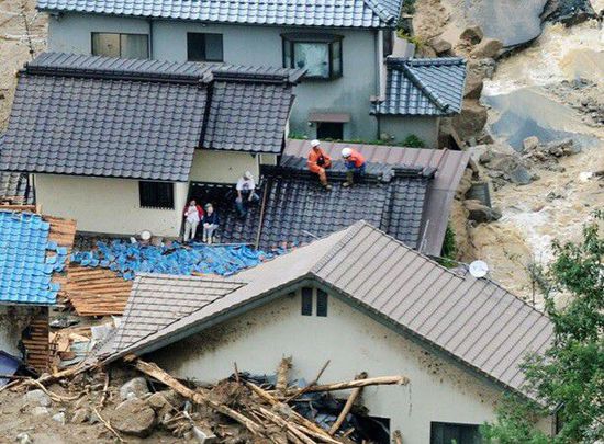 日本廣島泥石流災害失蹤人數升至43人 死亡39人 日本廣島泥石流災害失蹤人數升至43人 死亡39人