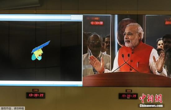 當(dāng)?shù)貢r(shí)間9月24日，經(jīng)過近300天的航行，印度“曼加里安”號(hào)火星探測器成為了抵達(dá)火星的首個(gè)亞洲國家的