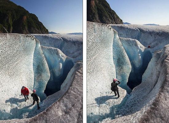 美國探險家深入冰縫 拍攝冰川內部夢幻美景(圖) 美國探險家深入冰縫 拍攝冰川內部夢幻美景(圖)