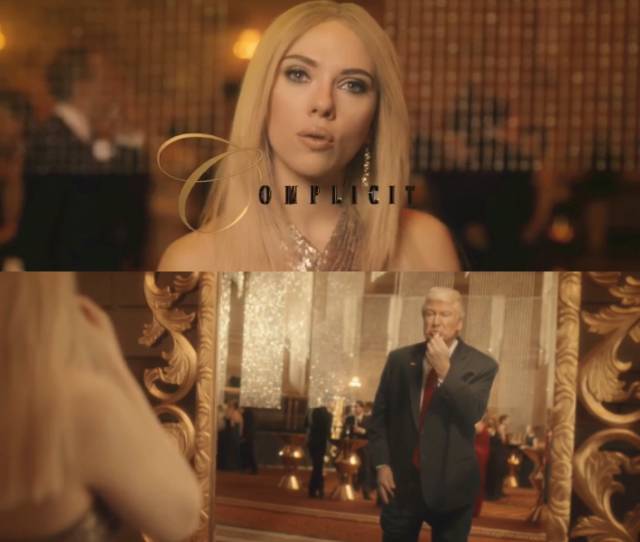 斯嘉麗·約翰遜假扮伊萬(wàn)卡推出的“女幫兇”香水廣告截圖 斯嘉麗·約翰遜假扮伊萬(wàn)卡推出的“女幫兇”香水廣告截圖