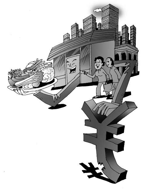 年底前,50個社區(qū)內(nèi)將賣“1元菜” 漫畫/王偉賓 年底前,50個社區(qū)內(nèi)將賣“1元菜” 漫畫/王偉賓