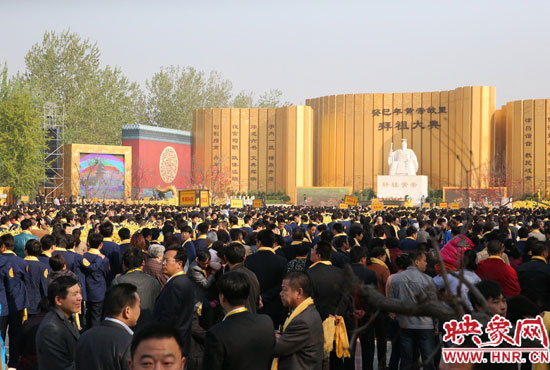 拜祖大典會場。映象網記者 邵恰 攝 拜祖大典會場。映象網記者 邵恰 攝