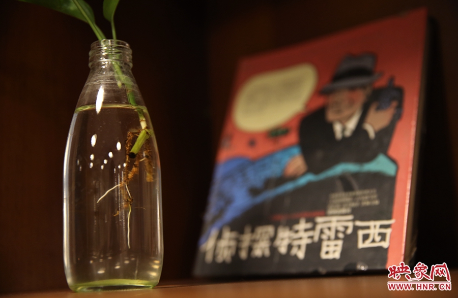 書店內(nèi)的裝飾。 書店內(nèi)的裝飾。