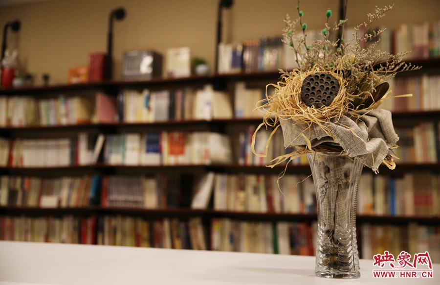 書店內(nèi)的裝飾。 書店內(nèi)的裝飾。