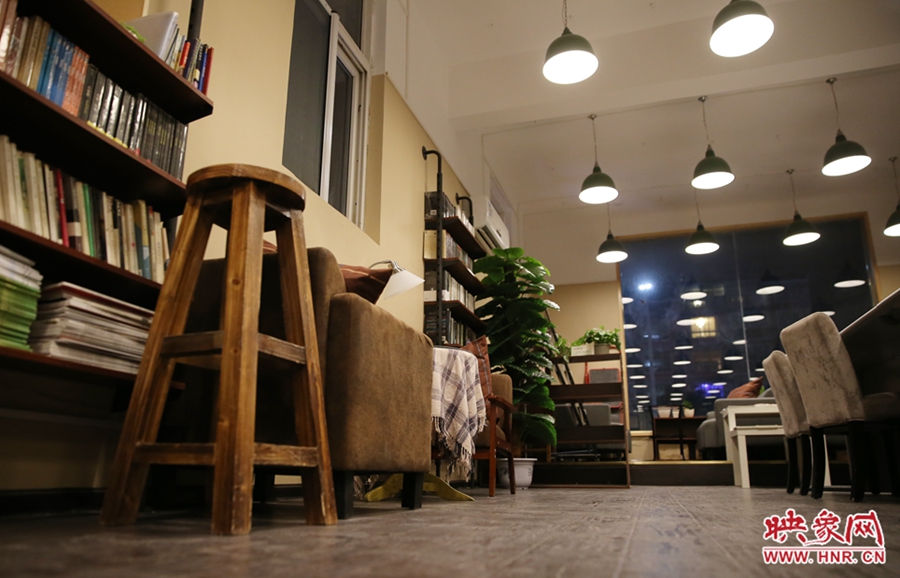 書店內(nèi)的裝飾。 書店內(nèi)的裝飾。